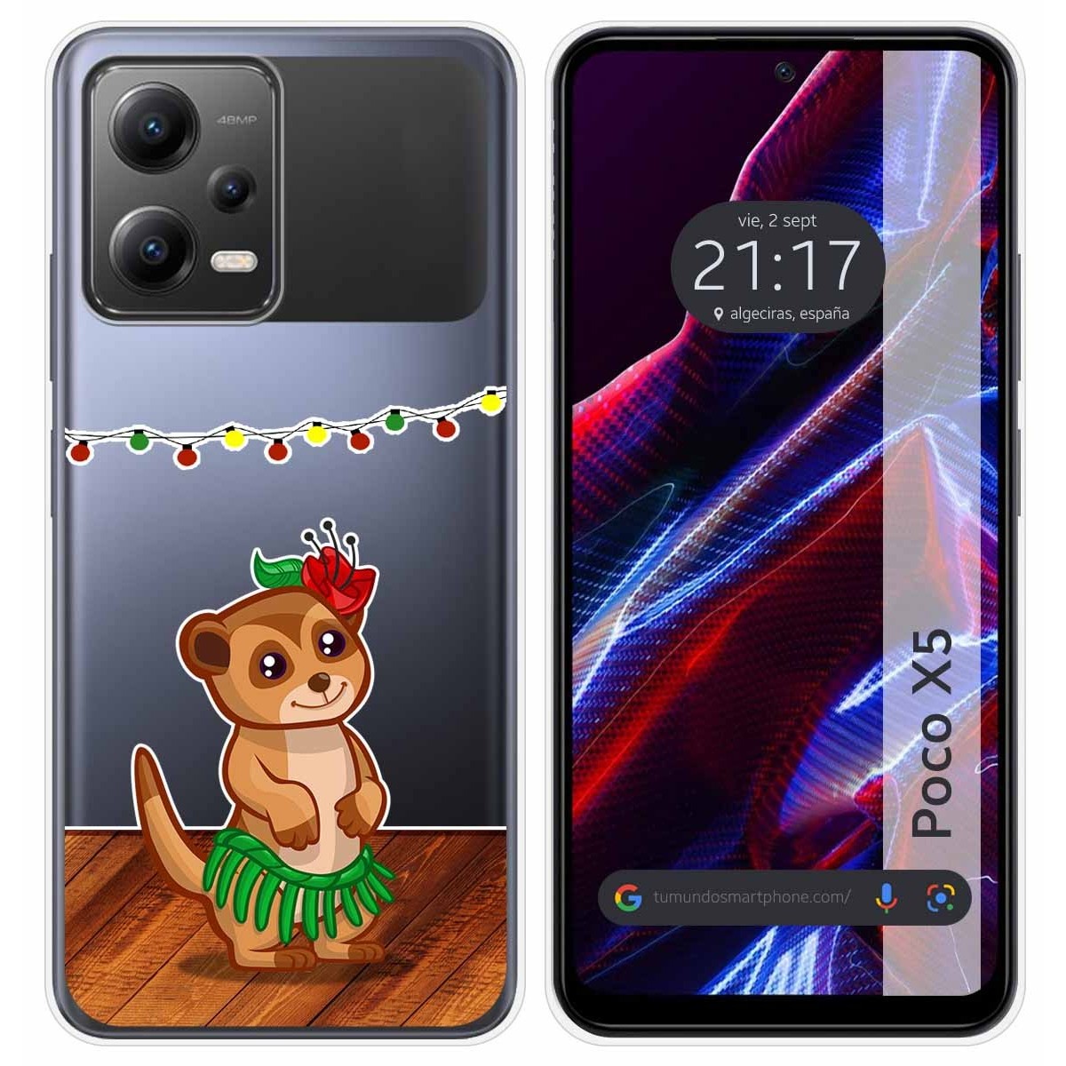 Funda Silicona Transparente compatible con Xiaomi POCO X5 5G diseño Suricata Dibujos
