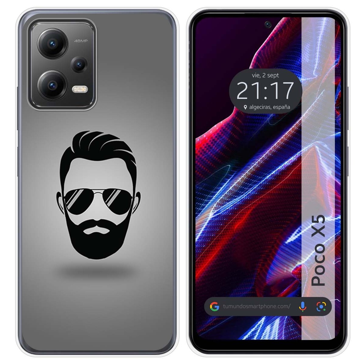 Funda Silicona compatible con Xiaomi POCO X5 5G diseño Barba Dibujos