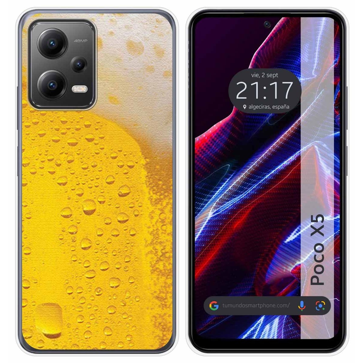 Funda Silicona compatible con Xiaomi POCO X5 5G diseño Cerveza Dibujos