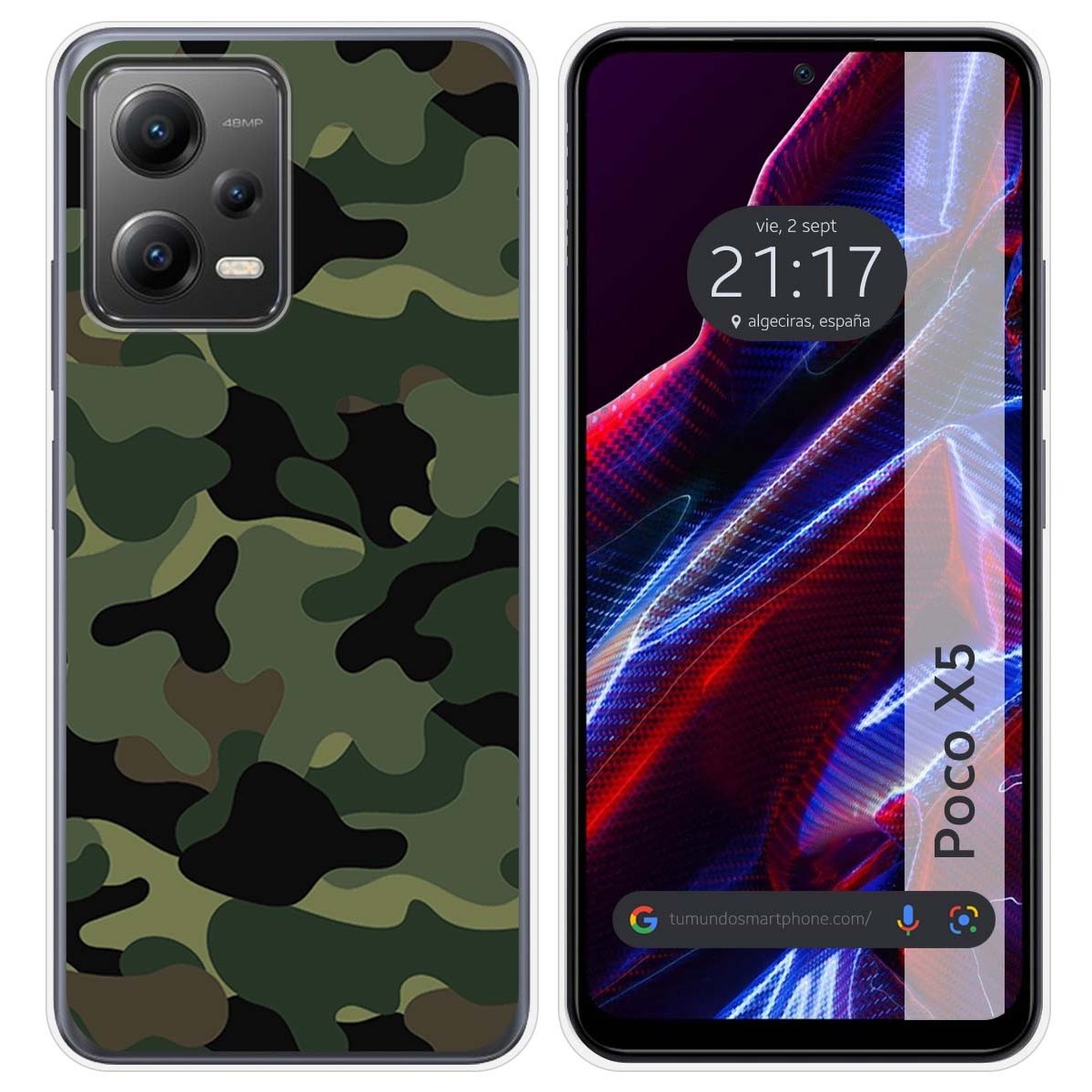 Funda Silicona compatible con Xiaomi POCO X5 5G diseño Camuflaje Dibujos