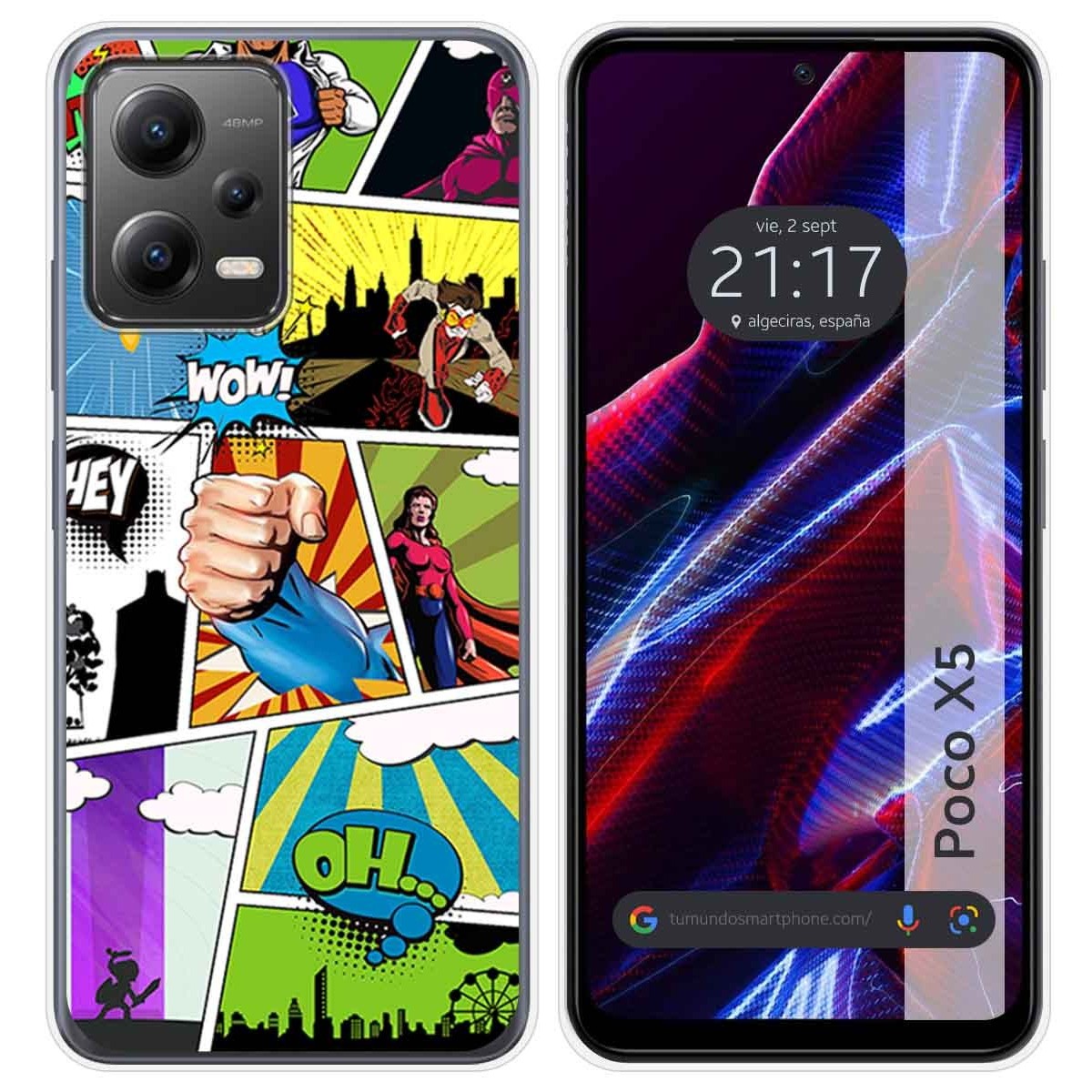 Funda Silicona compatible con Xiaomi POCO X5 5G diseño Comic Dibujos