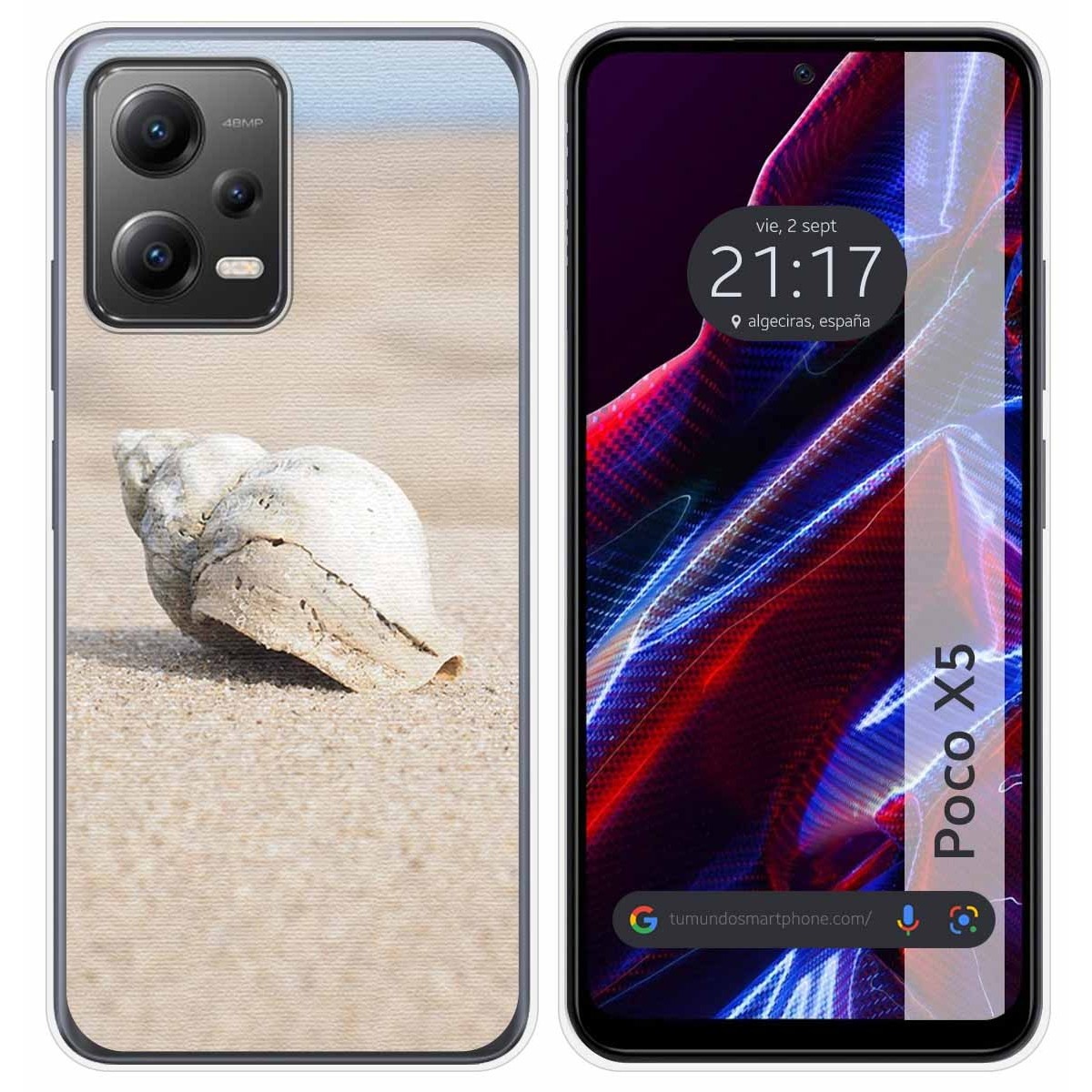 Funda Silicona compatible con Xiaomi POCO X5 5G diseño Concha Dibujos