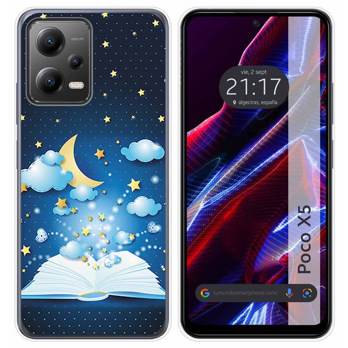 Funda Silicona compatible con Xiaomi POCO X5 5G diseño Libro Cuentos Dibujos