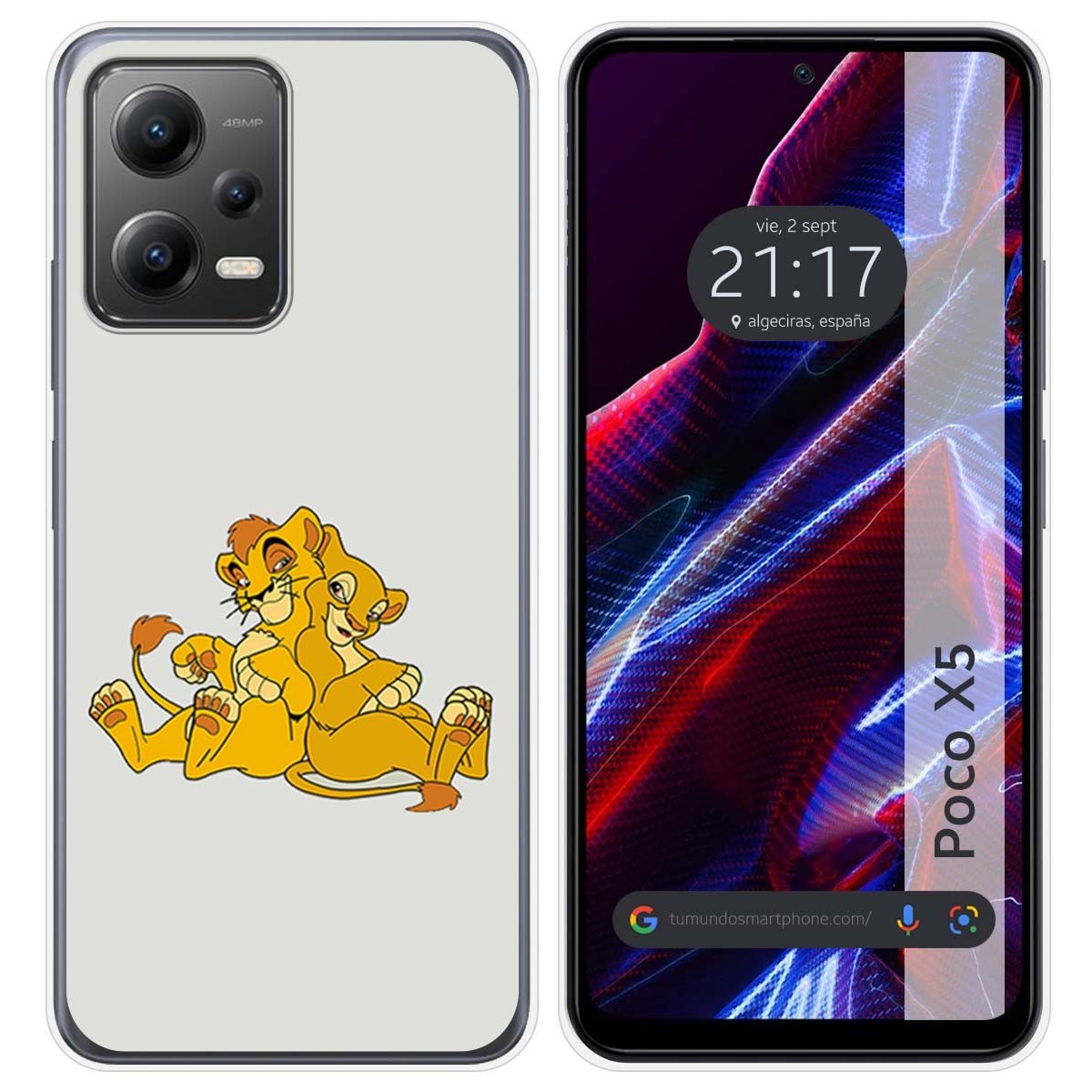 Funda Silicona compatible con Xiaomi POCO X5 5G diseño Leones Dibujos