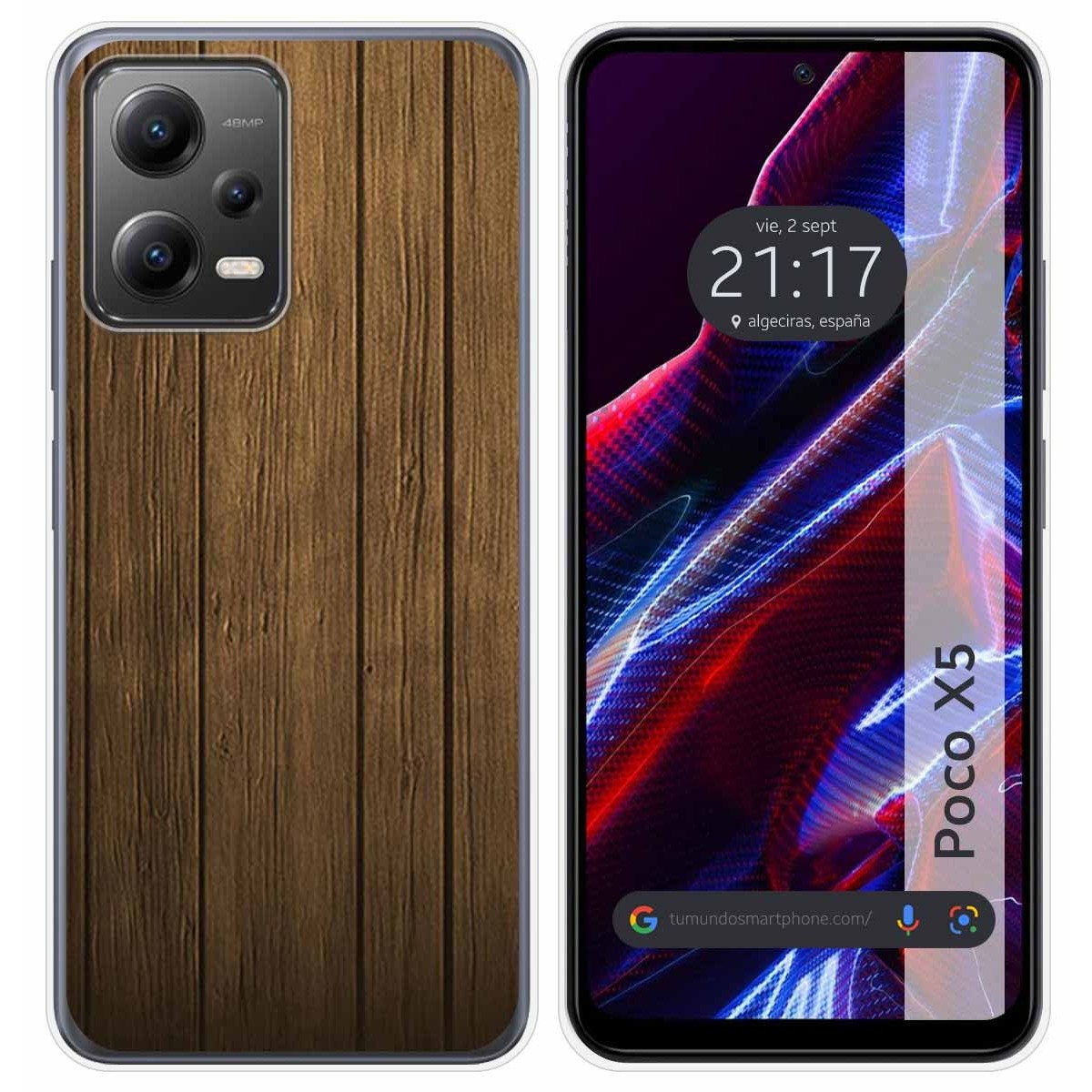 Funda Silicona compatible con Xiaomi POCO X5 5G diseño Madera Dibujos