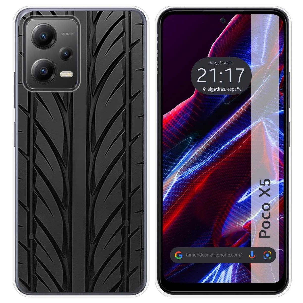 Funda Silicona compatible con Xiaomi POCO X5 5G diseño Neumatico Dibujos