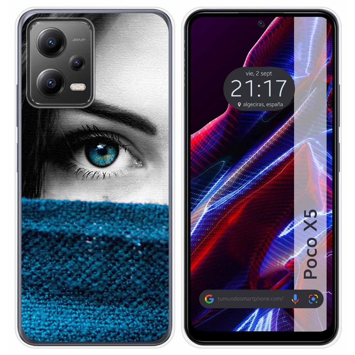 Funda Silicona compatible con Xiaomi POCO X5 5G diseño Ojo Dibujos