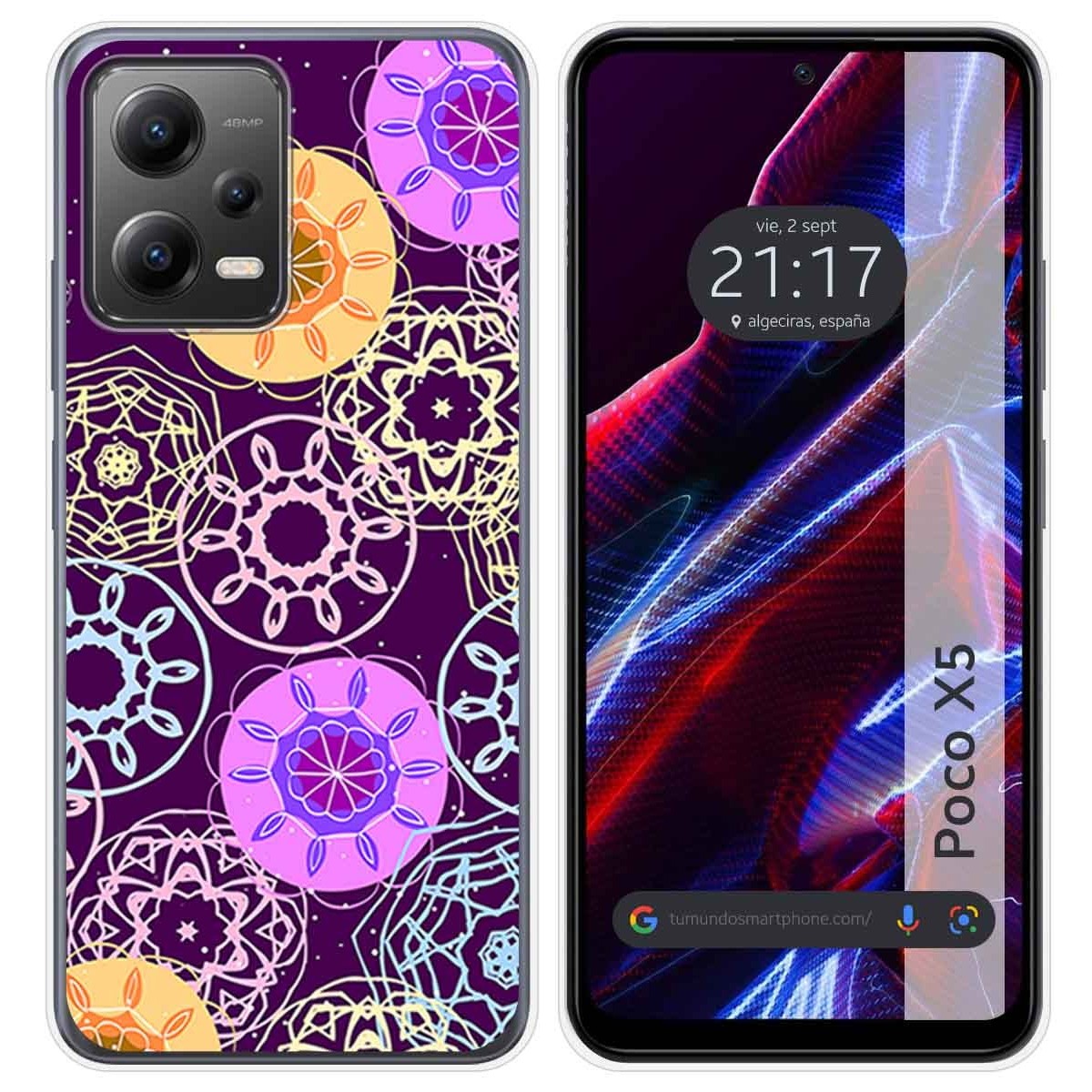 Funda Silicona compatible con Xiaomi POCO X5 5G diseño Radial Dibujos