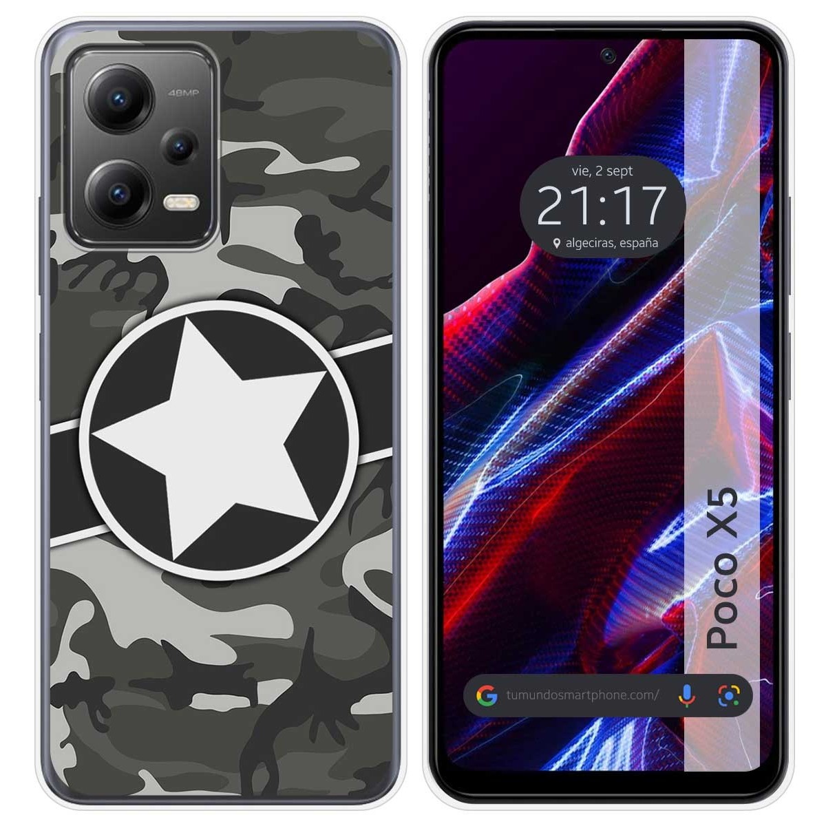 Funda Silicona compatible con Xiaomi POCO X5 5G diseño Camuflaje 02 Dibujos
