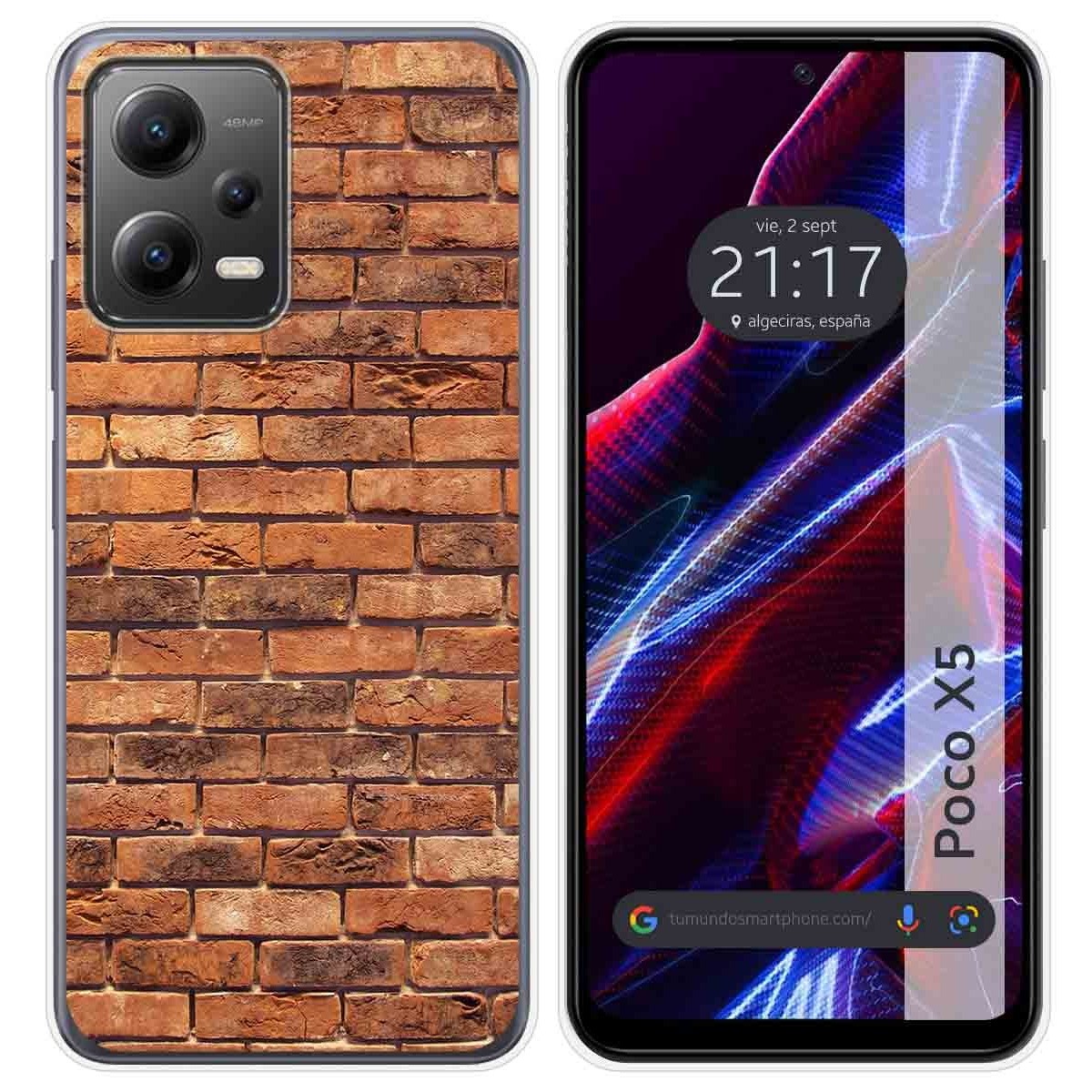 Funda Silicona compatible con Xiaomi POCO X5 5G diseño Ladrillo 04 Dibujos