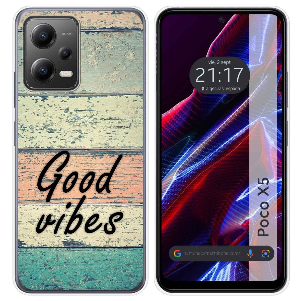 Funda Silicona compatible con Xiaomi POCO X5 5G diseño Madera 01 Dibujos
