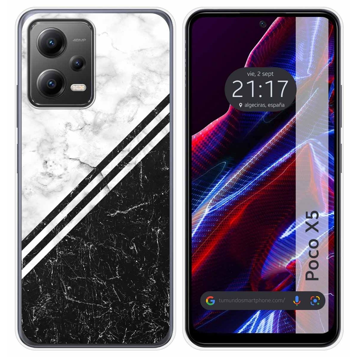 Funda Silicona compatible con Xiaomi POCO X5 5G diseño Mármol 01 Dibujos