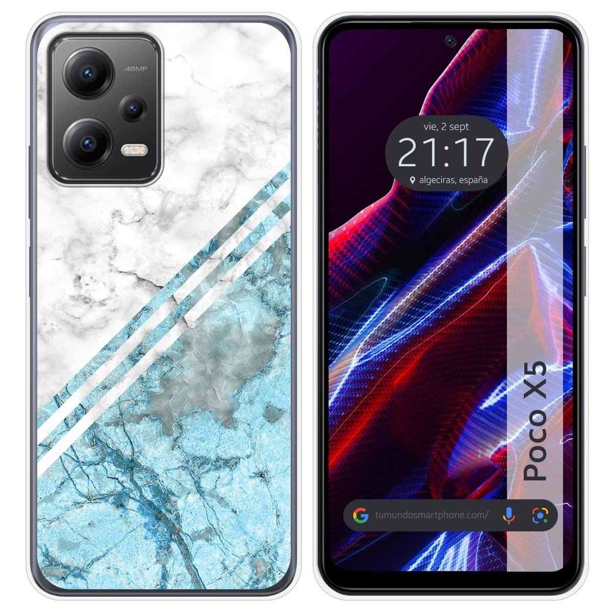 Funda Silicona compatible con Xiaomi POCO X5 5G diseño Mármol 02 Dibujos