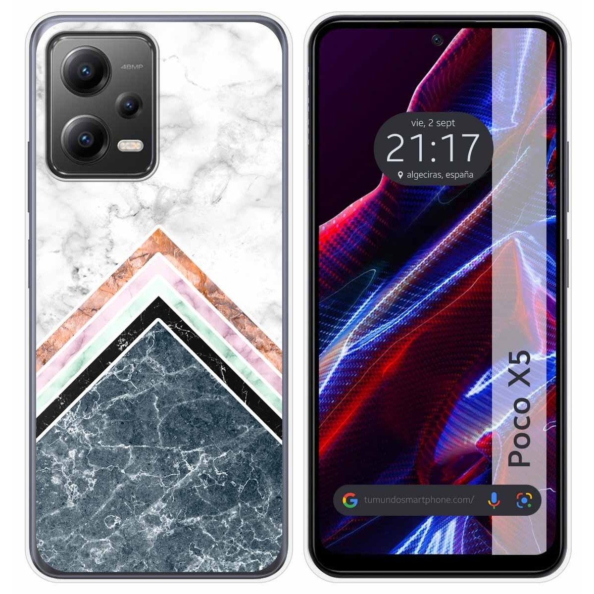 Funda Silicona compatible con Xiaomi POCO X5 5G diseño Mármol 05 Dibujos