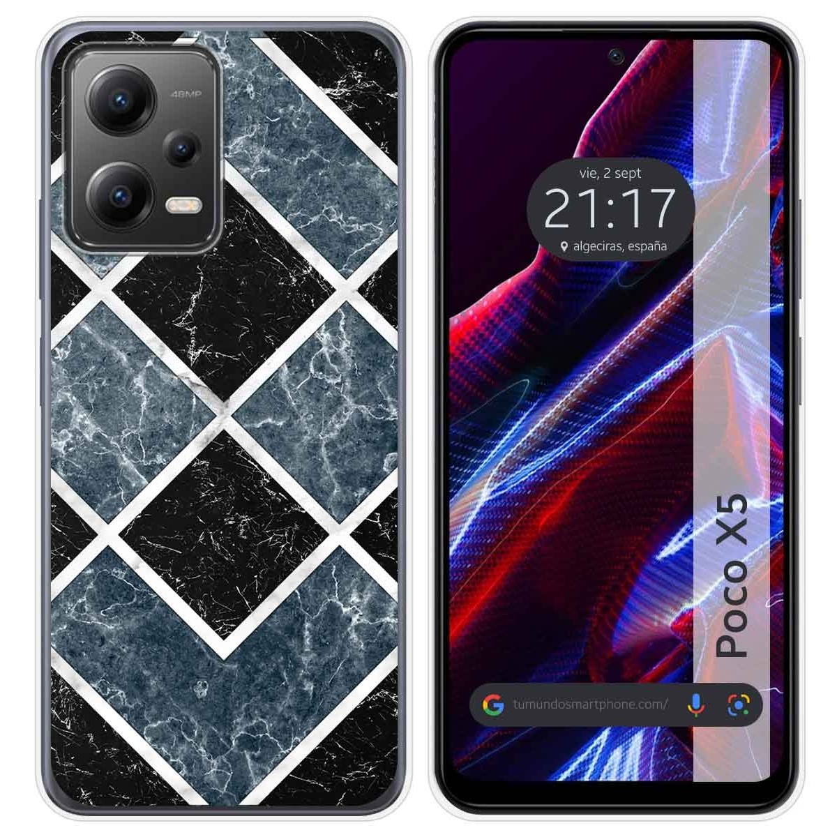 Funda Silicona compatible con Xiaomi POCO X5 5G diseño Mármol 06 Dibujos