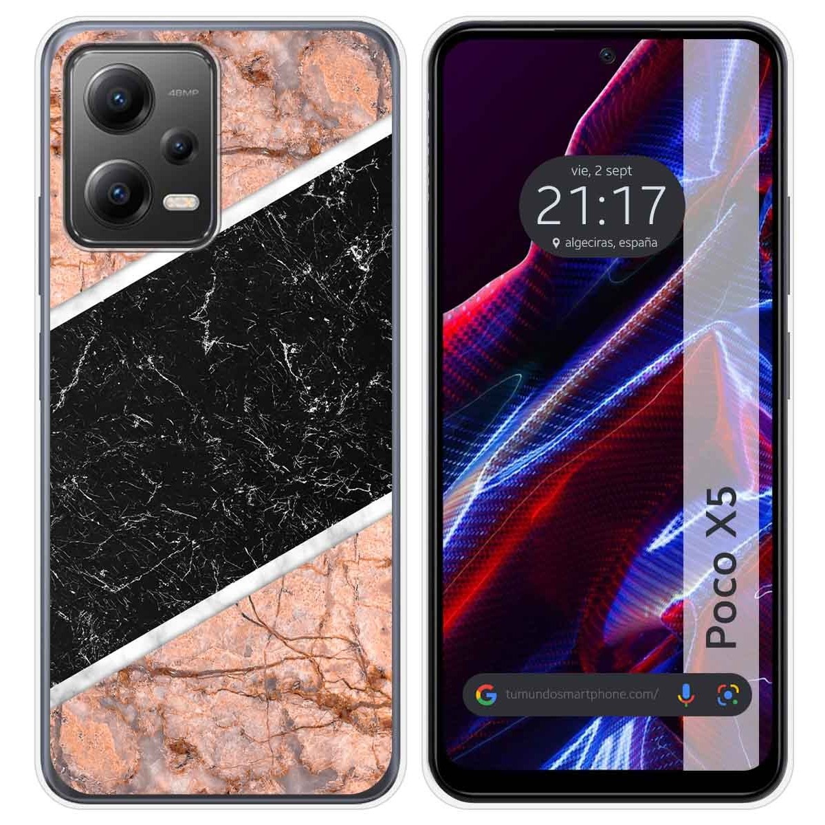 Funda Silicona compatible con Xiaomi POCO X5 5G diseño Mármol 07 Dibujos