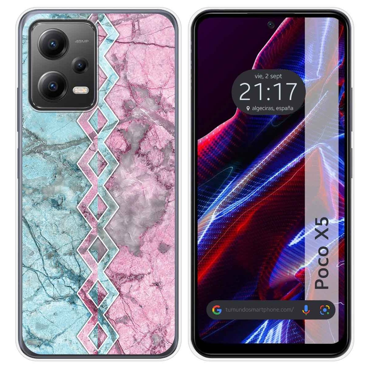 Funda Silicona compatible con Xiaomi POCO X5 5G diseño Mármol 08 Dibujos