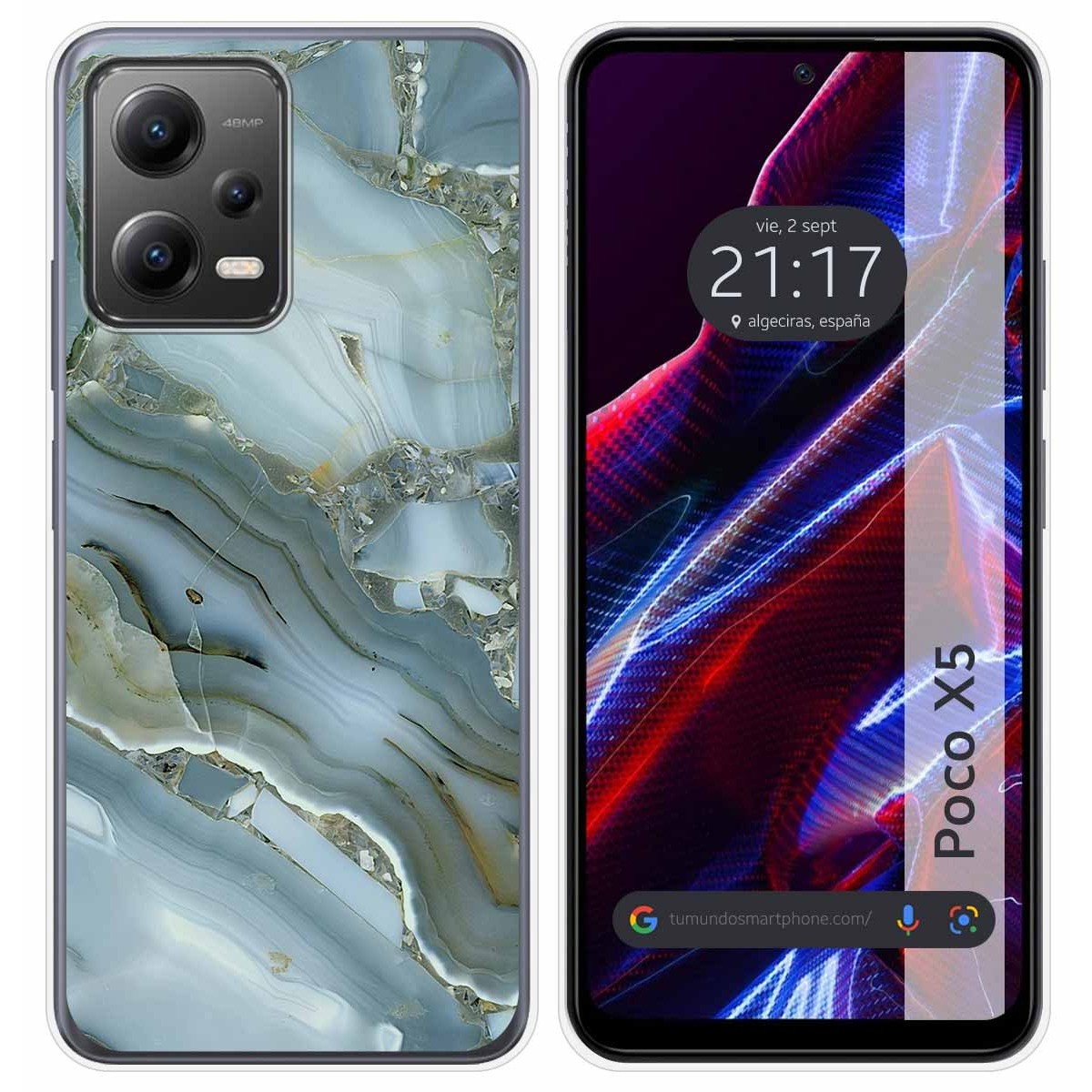 Funda Silicona compatible con Xiaomi POCO X5 5G diseño Mármol 09 Dibujos