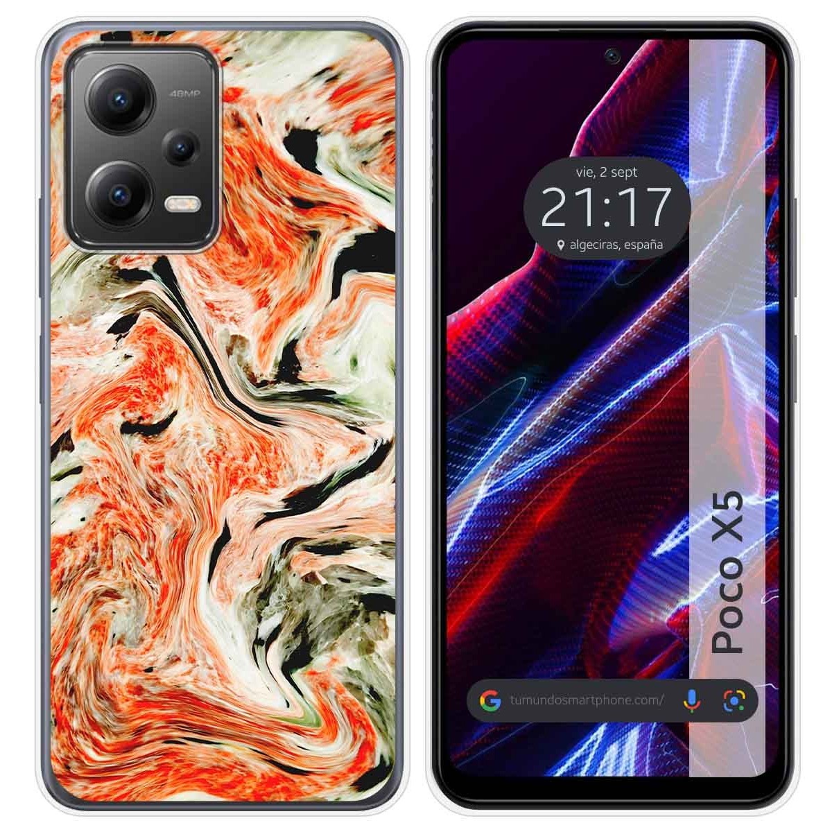 Funda Silicona compatible con Xiaomi POCO X5 5G diseño Mármol 12 Dibujos