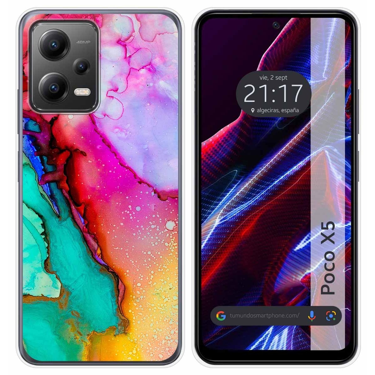 Funda Silicona compatible con Xiaomi POCO X5 5G diseño Mármol 15 Dibujos