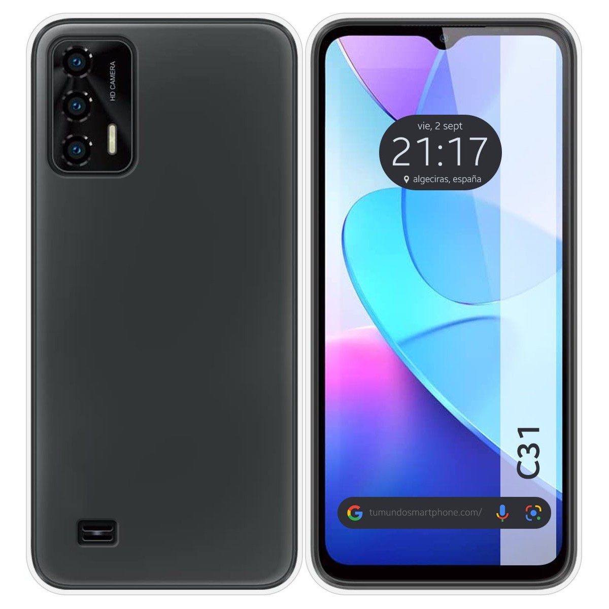 Funda Silicona Gel TPU Transparente para Oukitel C31