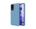 Funda Silicona Líquida Ultra Suave para TCL 40 SE color Azul