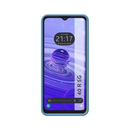 Funda Silicona Líquida Ultra Suave para TCL 40 SE color Azul