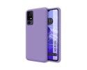 Funda Silicona Líquida Ultra Suave para TCL 40 SE color Morada