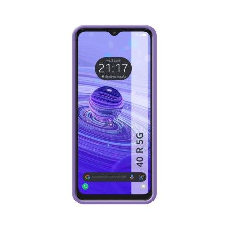 Funda Silicona Líquida Ultra Suave para TCL 40 SE color Morada
