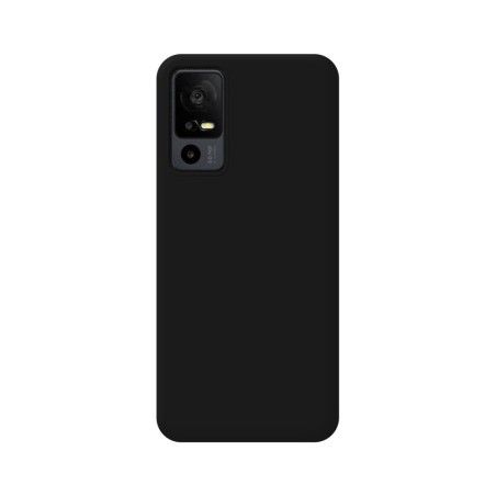 Funda Silicona Líquida Ultra Suave para TCL 40 SE color Negra