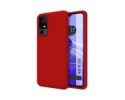 Funda Silicona Líquida Ultra Suave para TCL 40 SE color Roja