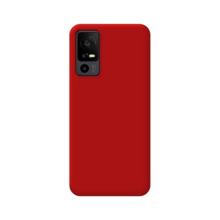 Funda Silicona Líquida Ultra Suave para TCL 40 SE color Roja