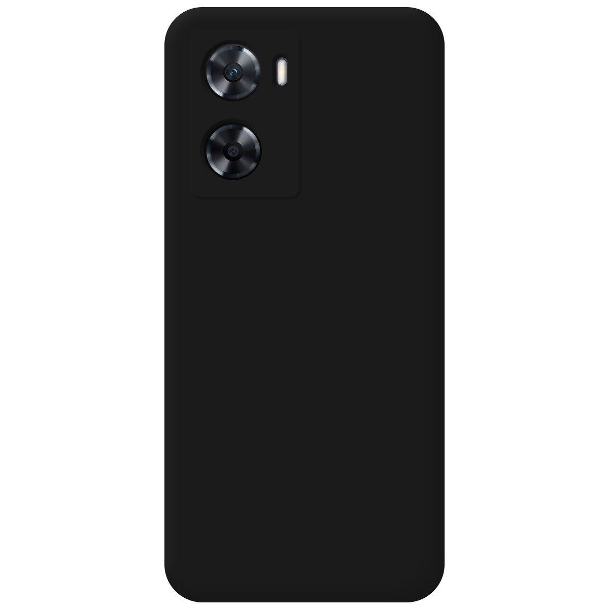 Funda Silicona Líquida Ultra Suave para Oppo A57s color Negra