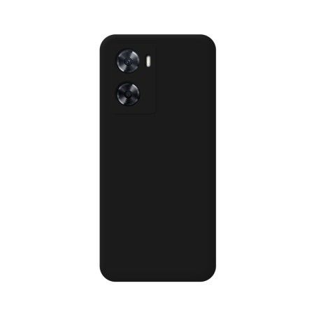 Funda Silicona Líquida Ultra Suave para Oppo A57s color Negra