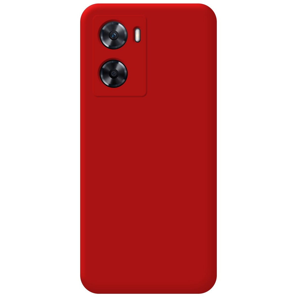 Funda Silicona Líquida Ultra Suave para Oppo A57s color Roja
