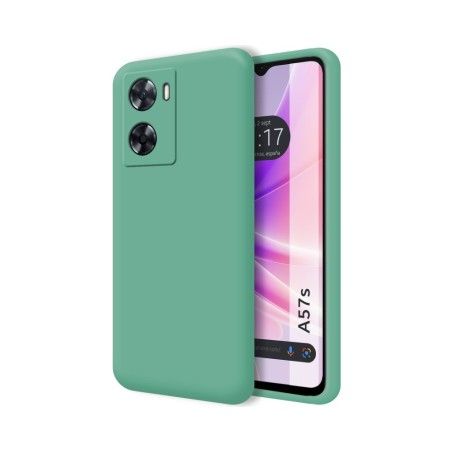 Funda Silicona Líquida Ultra Suave para Oppo A57s color Verde