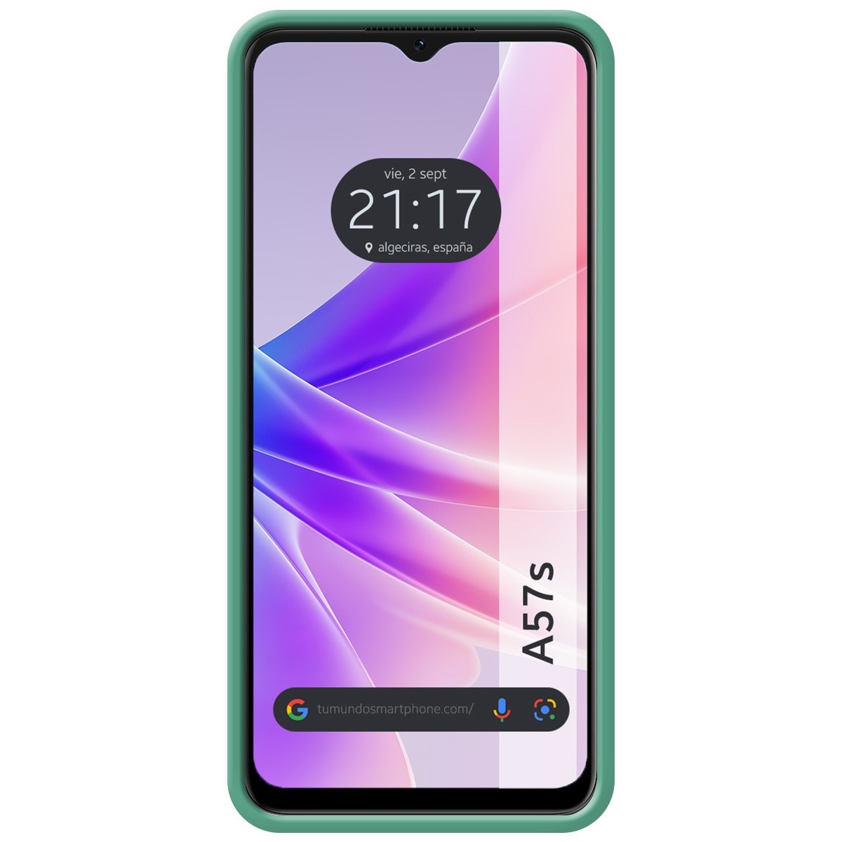 Funda Silicona Líquida Ultra Suave para Oppo A57s color Verde