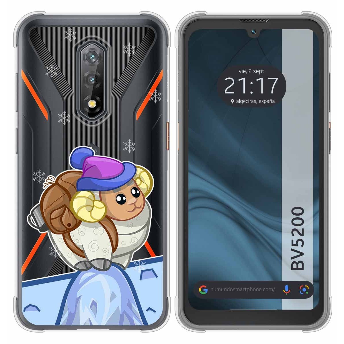 Funda Silicona Transparente para Blackview BV5200 / BV5200 Pro diseño Cabra Dibujos