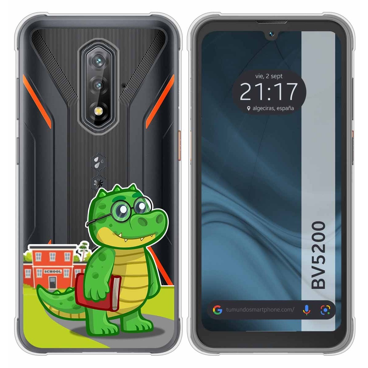 Funda Silicona Transparente para Blackview BV5200 / BV5200 Pro diseño Coco Dibujos