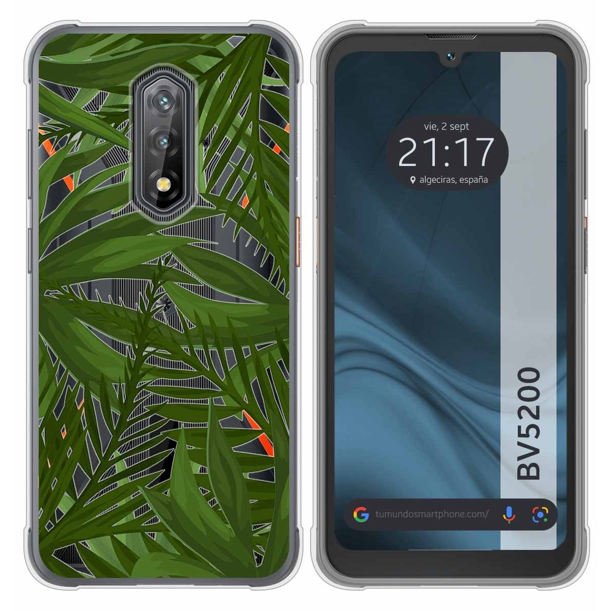 Funda Silicona Transparente para Blackview BV5200 / BV5200 Pro diseño Jungla Dibujos