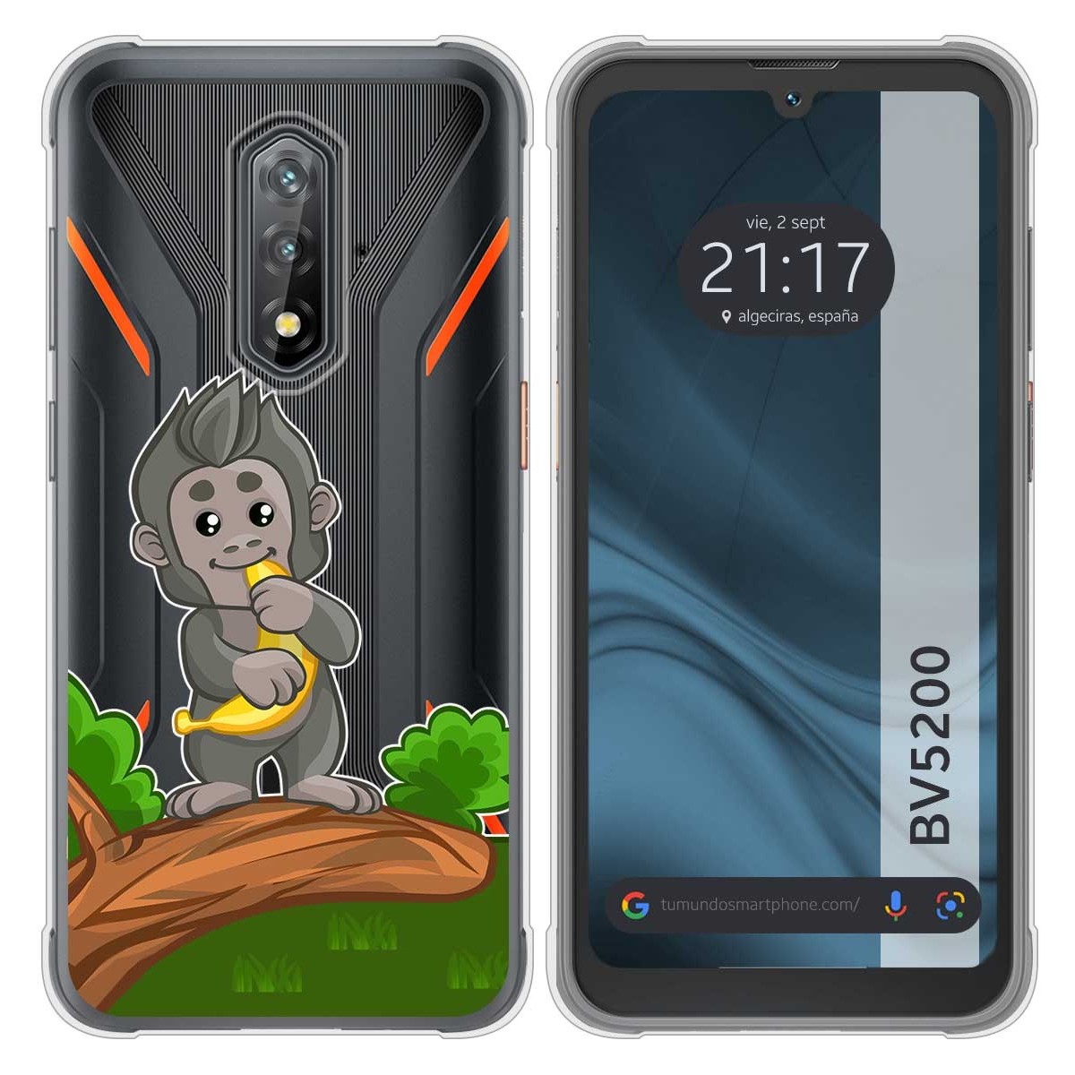 Funda Silicona Transparente para Blackview BV5200 / BV5200 Pro diseño Mono Dibujos
