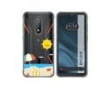 Funda Silicona Transparente para Blackview BV5200 / BV5200 Pro diseño Playa Dibujos