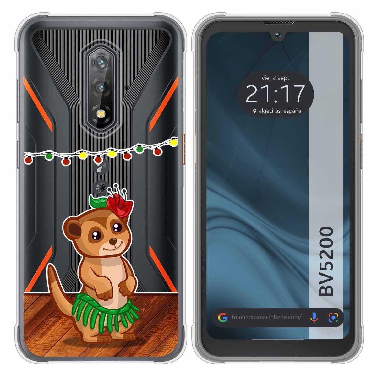 Funda Silicona Transparente para Blackview BV5200 / BV5200 Pro diseño Suricata Dibujos
