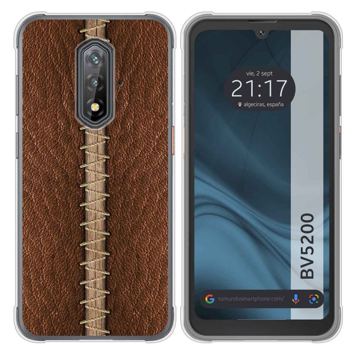 Funda Silicona para Blackview BV5200 / BV5200 Pro diseño Cuero 01 Dibujos