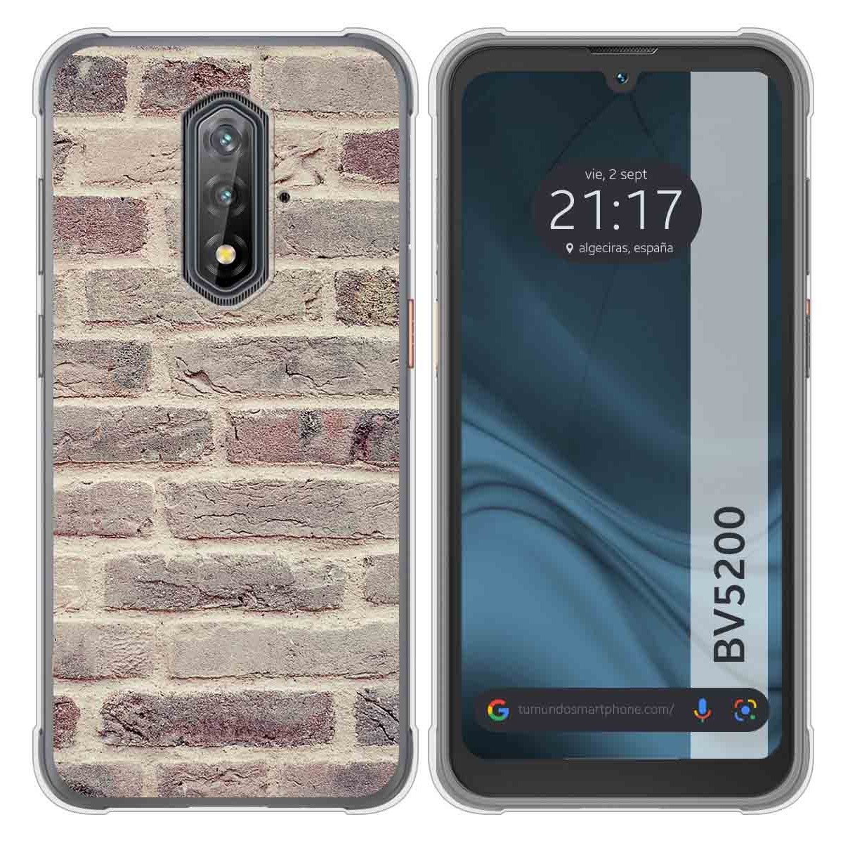 Funda Silicona para Blackview BV5200 / BV5200 Pro diseño Ladrillo 01 Dibujos