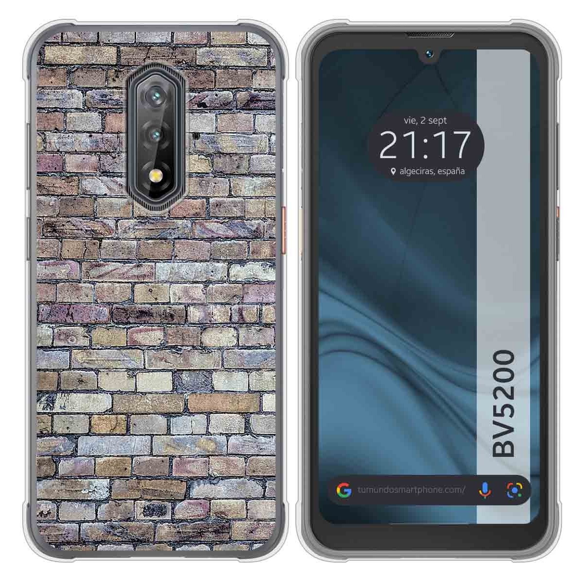 Funda Silicona para Blackview BV5200 / BV5200 Pro diseño Ladrillo 02 Dibujos