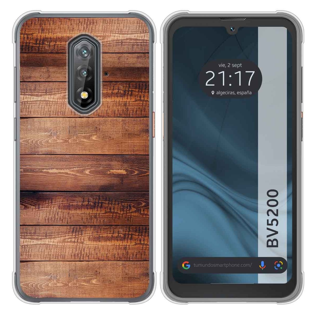 Funda Silicona para Blackview BV5200 / BV5200 Pro diseño Madera 02 Dibujos