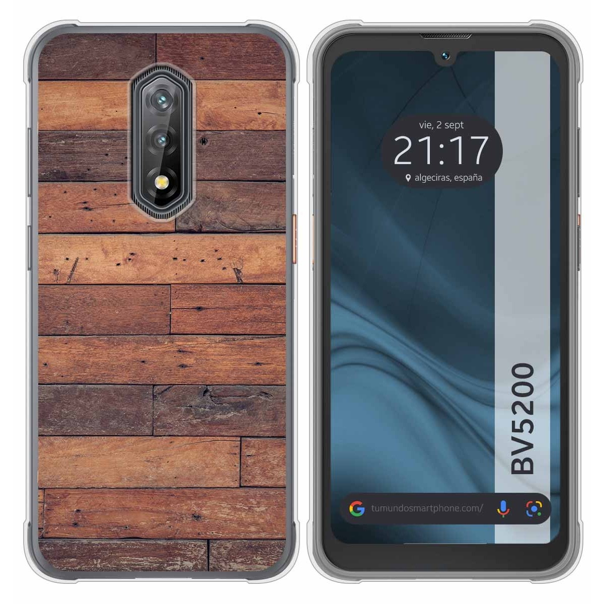 Funda Silicona para Blackview BV5200 / BV5200 Pro diseño Madera 03 Dibujos