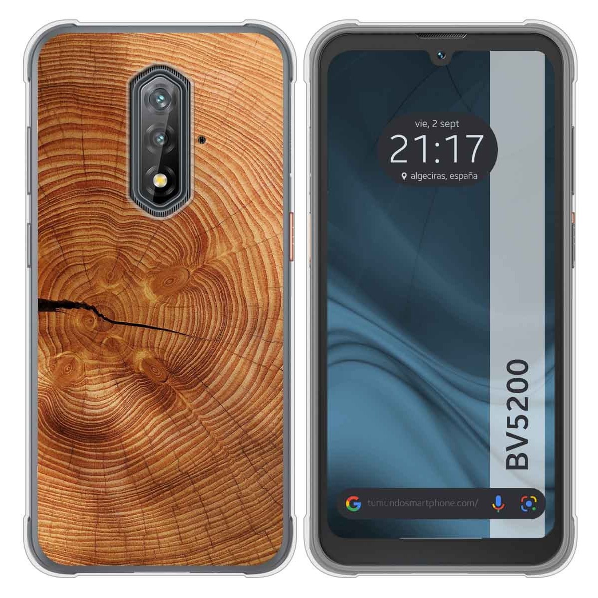 Funda Silicona para Blackview BV5200 / BV5200 Pro diseño Madera 04 Dibujos