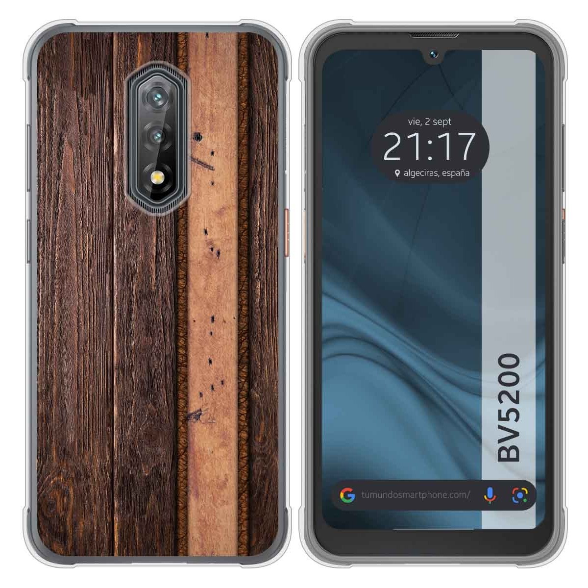 Funda Silicona para Blackview BV5200 / BV5200 Pro diseño Madera 05 Dibujos